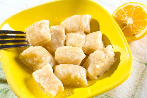 istock Boiled pieces of cheese dough 860089456