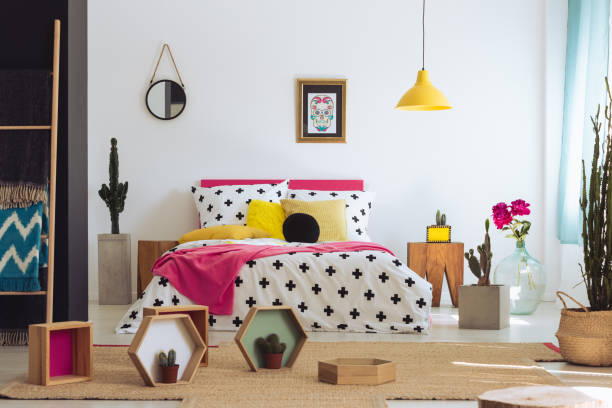 istock Colorful mexican bedroom 860097398
