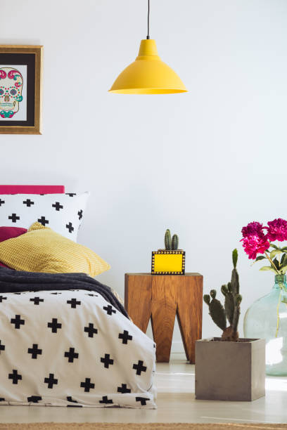 istock Sugar skull in mexican bedroom 860097424