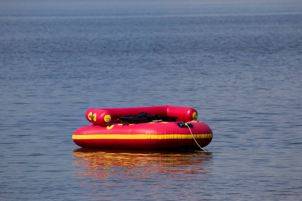 istock rubber boat in the sea 860103988