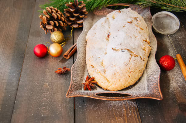 istock Christmas Stollen. Traditional German Festive Dessert. 860104962