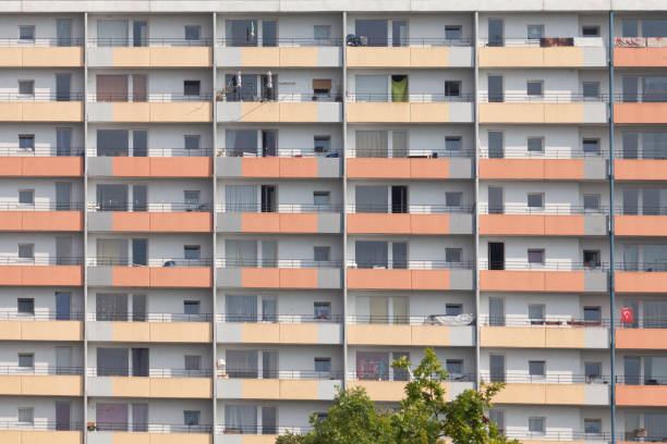 istock Balconies, residential building, skyscraper, Bremen 860106344