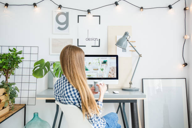 istock Girl sitting on  white chair 860113144