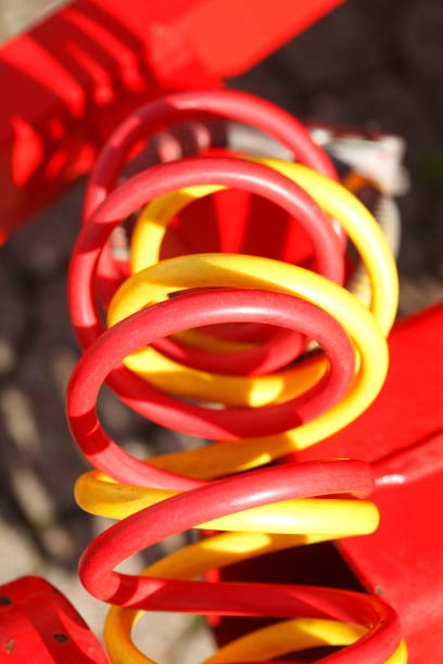 istock Colorful red and yellow cables, electric cables 860117096