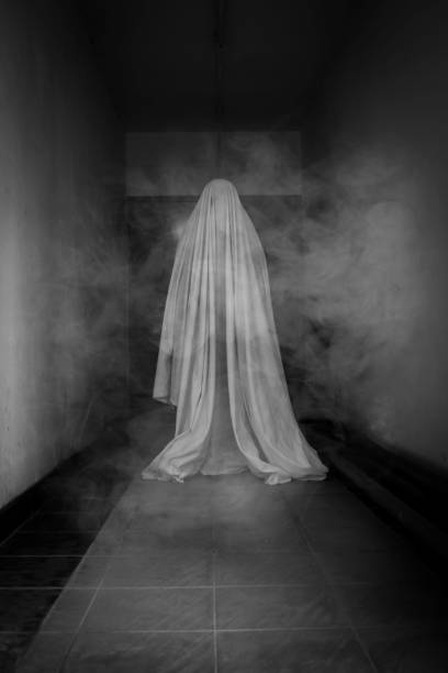 istock Girl in white costume for Halloween 860120204