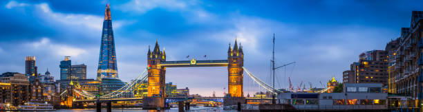 istock London Tower Bridge The Shard Thames illuminated sunset panorama UK 860120914