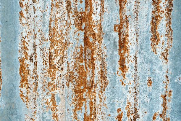 istock Rusty zinc, metal sheet textured background 860122304