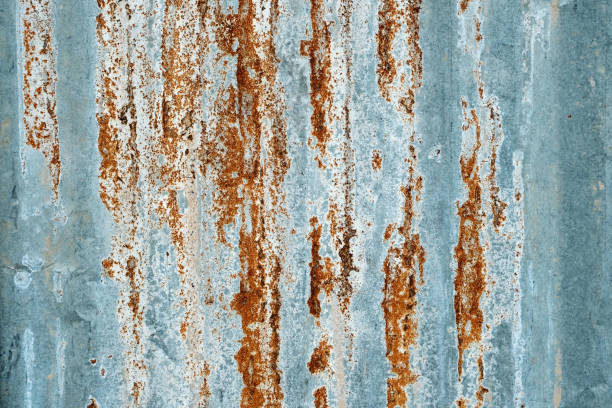 istock Rusty zinc, metal sheet textured background 860122354