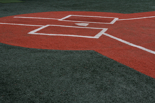 Baseball Infield at Home Plate