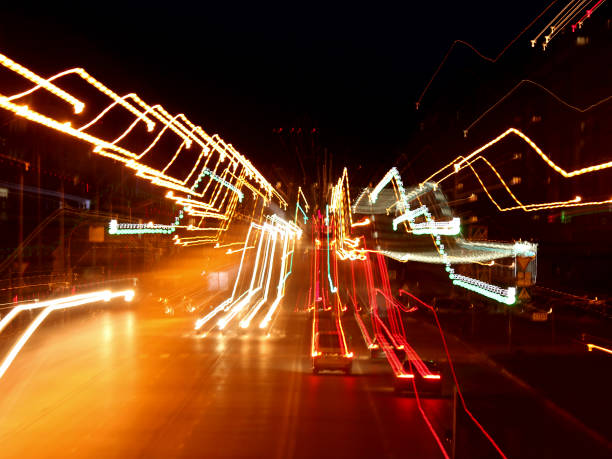 istock Light in the night on the highway 860130138