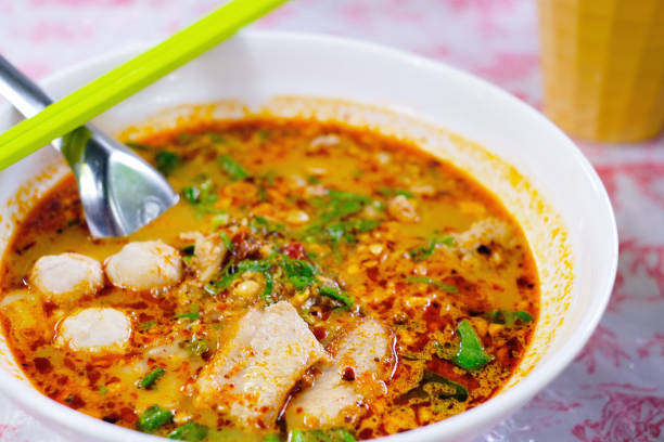 istock spicy noodle soup, thailand style, tom yum 860144428