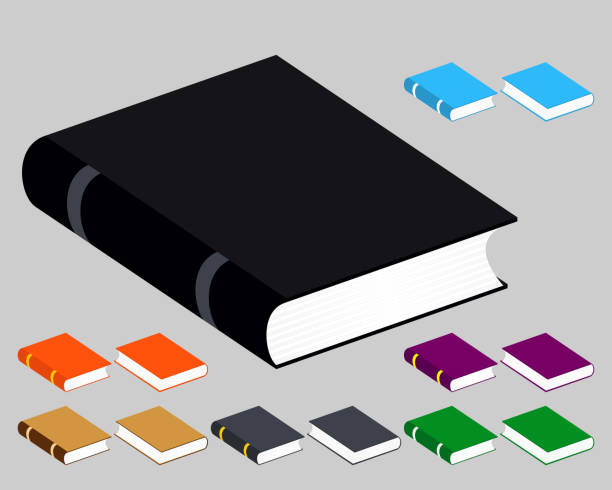 istock Book Icons. Set Vector Isolated Pictogram of Different Colors 860145424