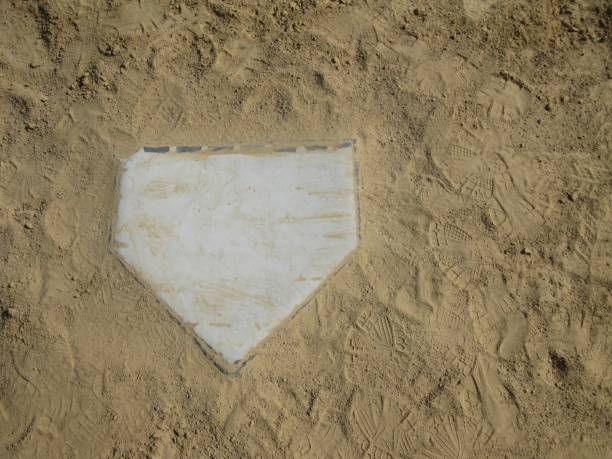istock Home plate of a baseball diamond 860161584