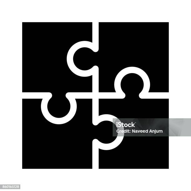 Puzzle Glyph Vector Icon Stock Illustration - Download Image Now - Jigsaw Piece, Icon, Jigsaw Puzzle