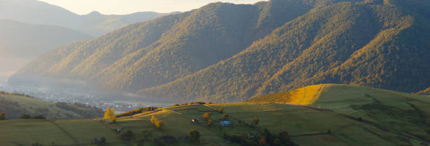 istock Fall of the mountain fog 860168404