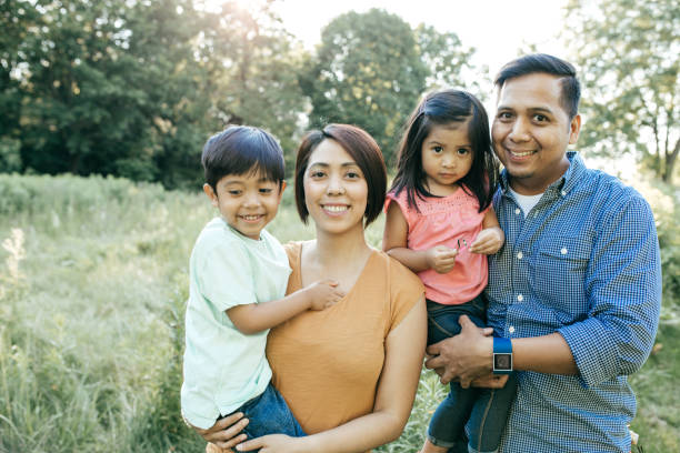 istock Happy family with two kids 860175854