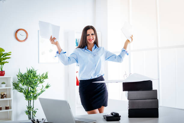 istock Businesswoman With Papers 860205292