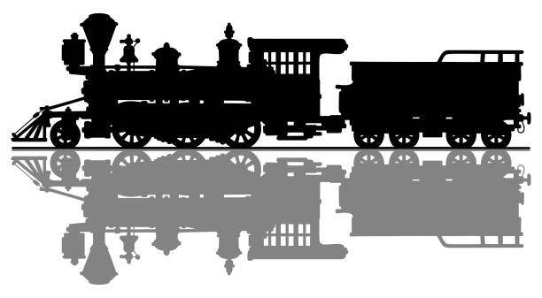 istock Classic american steam locomotive 860205804