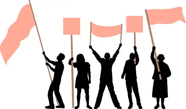 Vector illustration of Flag Waving