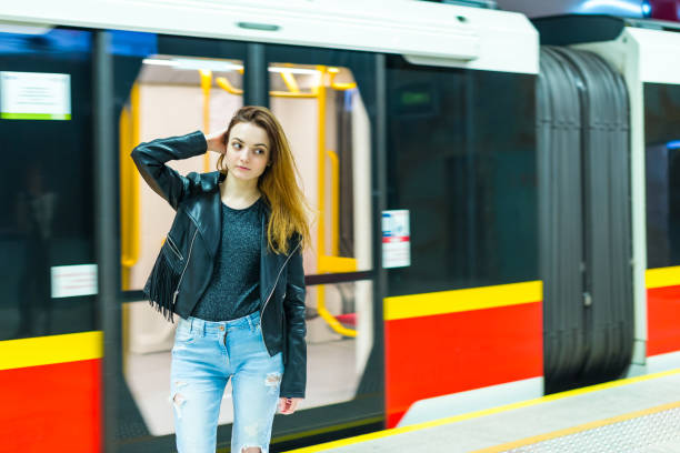 istock The girl near subway train 860212992