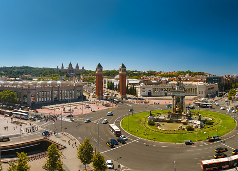 Rome, Italy - June 23, 2017: Amazing view of Altar of the Fatherland- Altare della Patria, known as the national Monument to Victor Emmanuel II in city of Rome, Italy