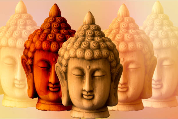 istock A background with several images of a buddha 860229098