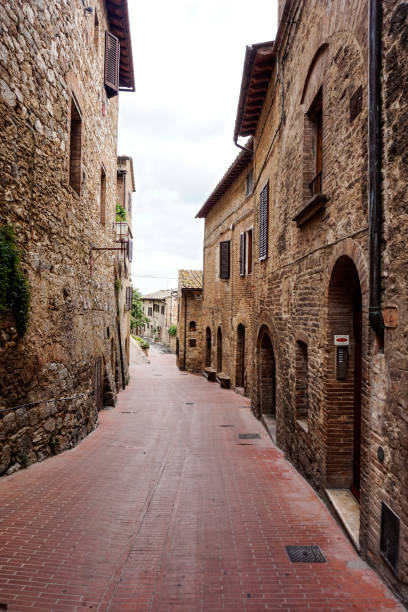istock walking street in San Gimignano 860236694
