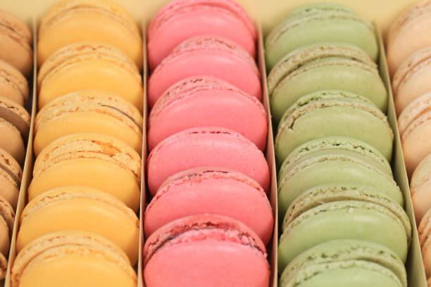 istock Macarons macaroons cookies dessert in a box from France 860239720
