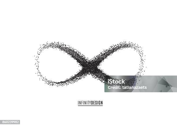 Infinity Symbol Background Endless Concept Stock Illustration - Download Image Now - Infinity, Mobius Strip, Spotted