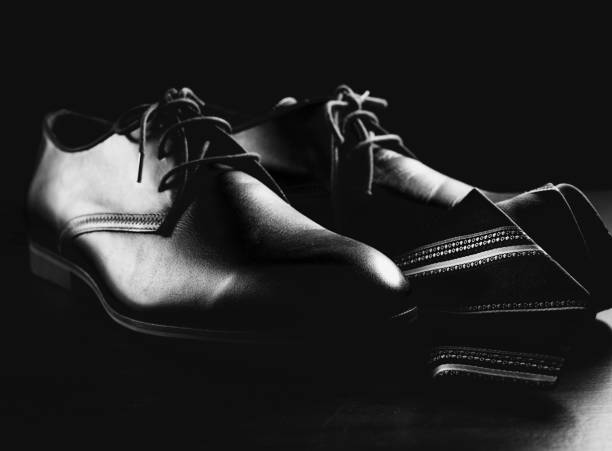 istock Male accessories. Shoes with tie 860242622