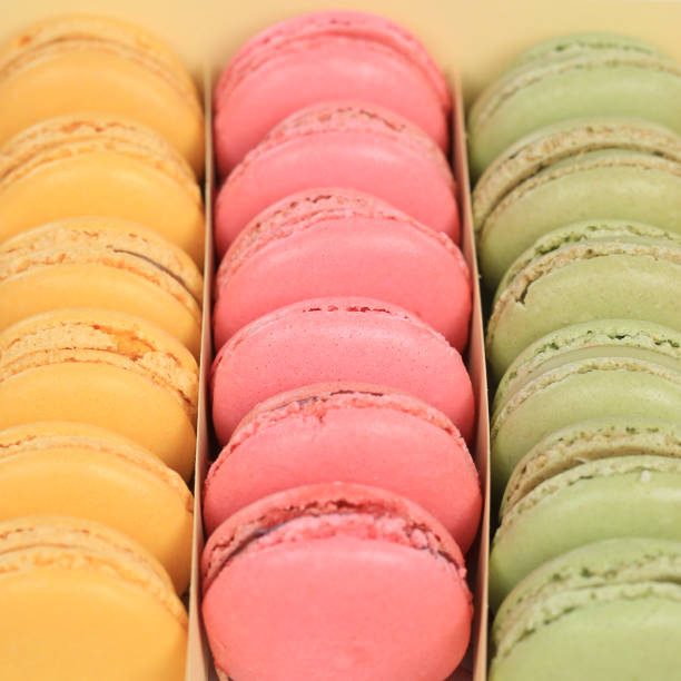 istock Macarons macaroons cookies dessert in a box square from France 860242636