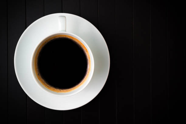 istock Top view of a cup of coffee. 860243236