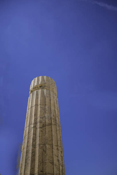 istock Ancient column in the sky of Athens 860246266