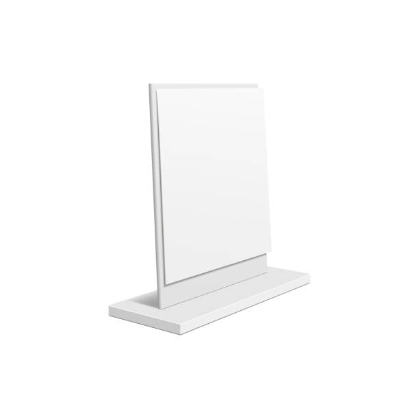 istock Outdoor advertising stand banner. Illustration isolated on white background 860254218