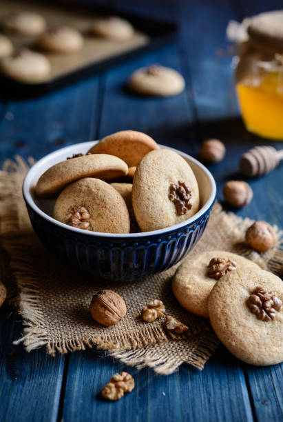 istock Medenki - Bulgarian honey and walnut biscuits 860255234