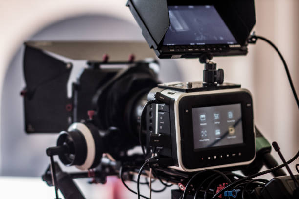 istock Cinema Camera on Film Set 860260758