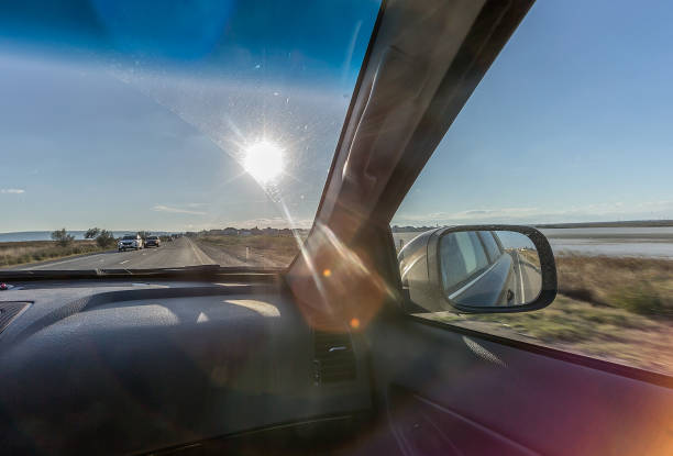 istock A view from a modern car driving along the highway 860268000