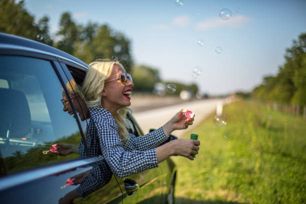 istock Girl in the car 860268178