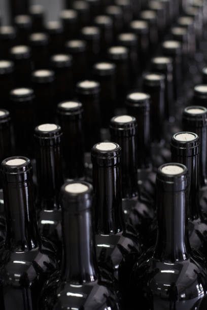 istock wine being bottled at the winery 860269042