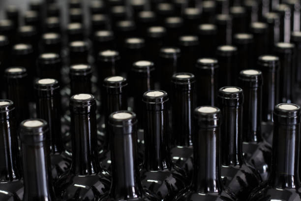 wine being bottled at the winery
