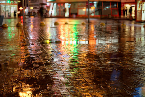 istock Rainy night in the city 860292280