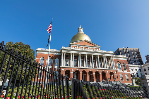 Boston: famous state capitol in Boston, Massachusetts, USA