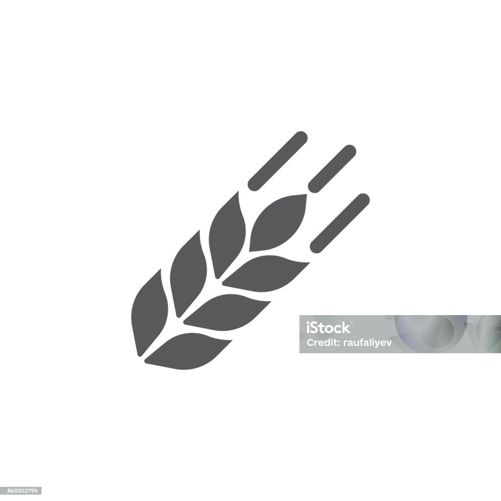 wheat icon wheat icon on the white background Icon Symbol stock vector