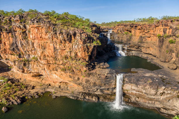 Mitchell falls, Mitchell Plateau, Kimberley Coast stock photo
