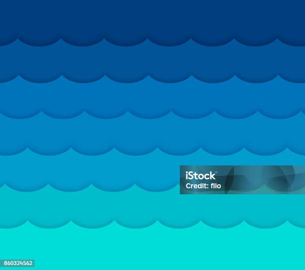 Waves Background Stock Illustration - Download Image Now - Wave - Water, Backgrounds, Water