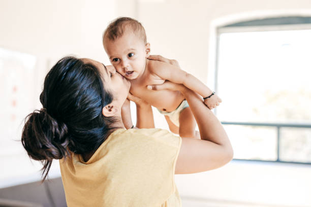 istock Mom and baby indoor 860328740