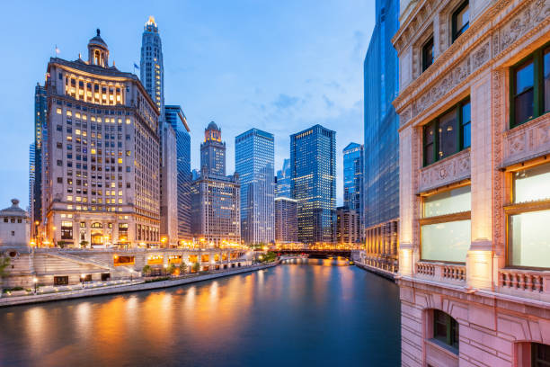 istock Chicago and Chicago River Illinois USA 860337860