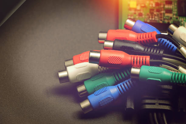 istock av cable for video card capture, video transfer cable 860341144