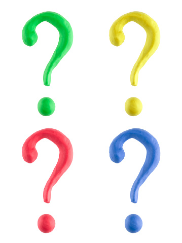 Question Mark Play Question Mark Stock Photo - Download Image Now - Child's Play Clay ...