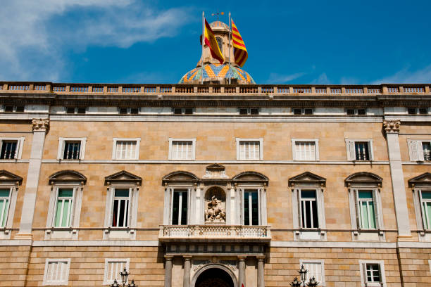Catalonia Government Palace - Barcelona Catalonia Government Palace - Barcelona - Spain palau stock pictures, royalty-free photos & images
